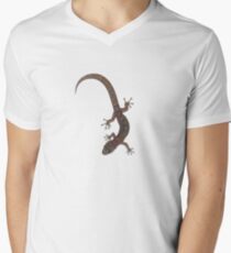 There's a gecko on my T Men's V-Neck T-Shirt