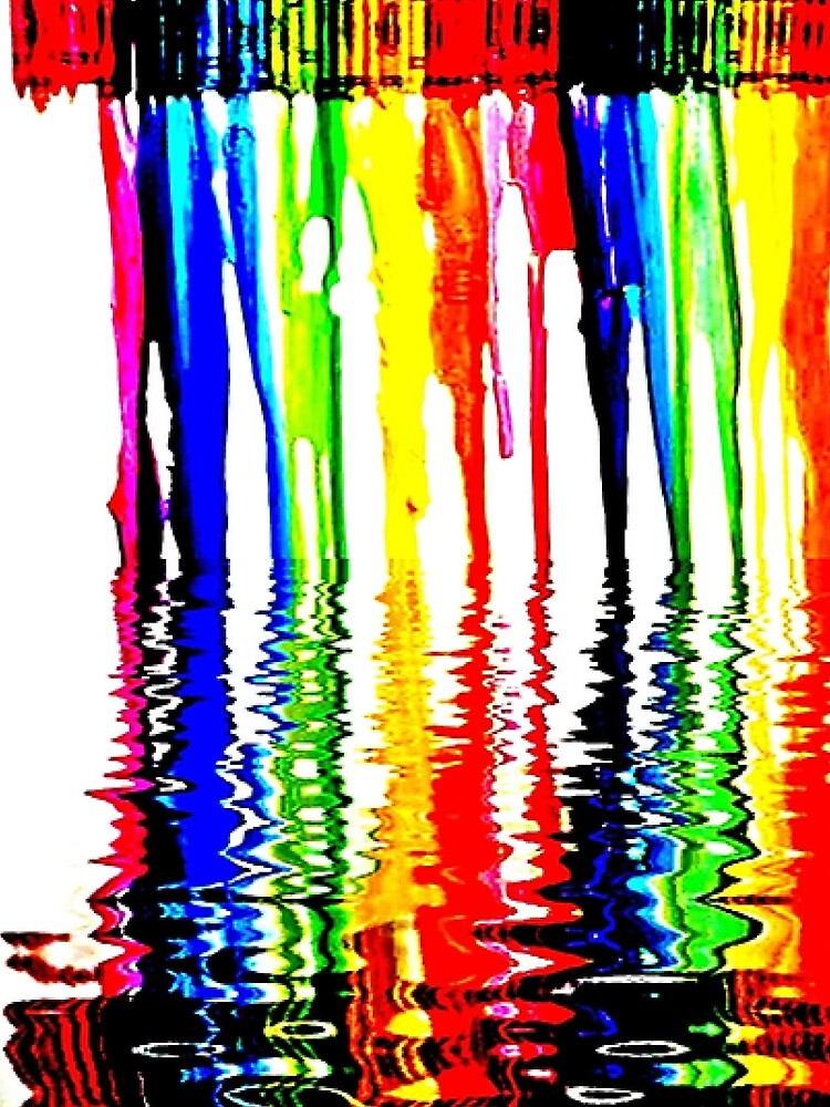 "Rainbow of Crayons Melting " by WhiteDove Studio kj gordon | Redbubble
