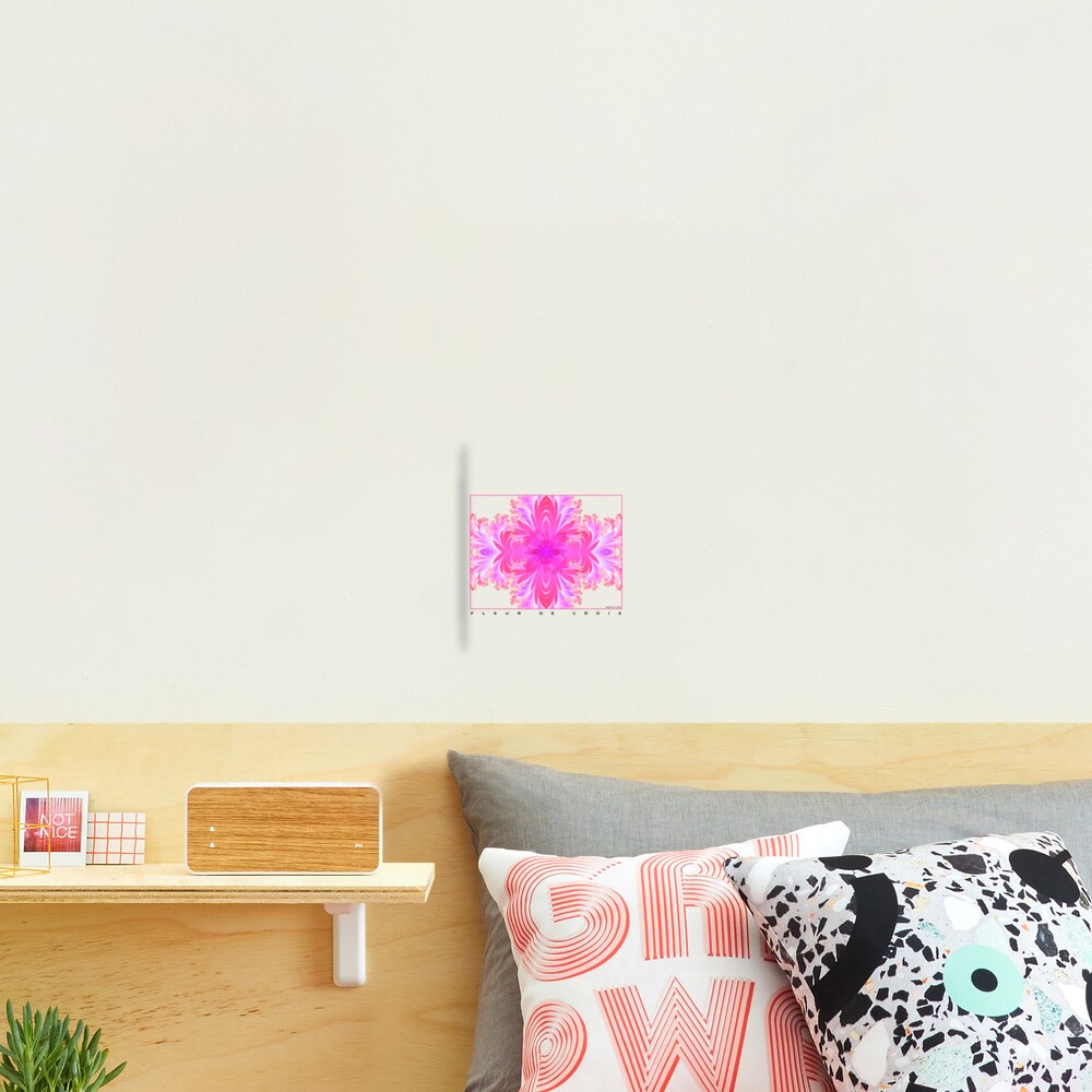 Fleur de Croix Fuchsia Photographic Print