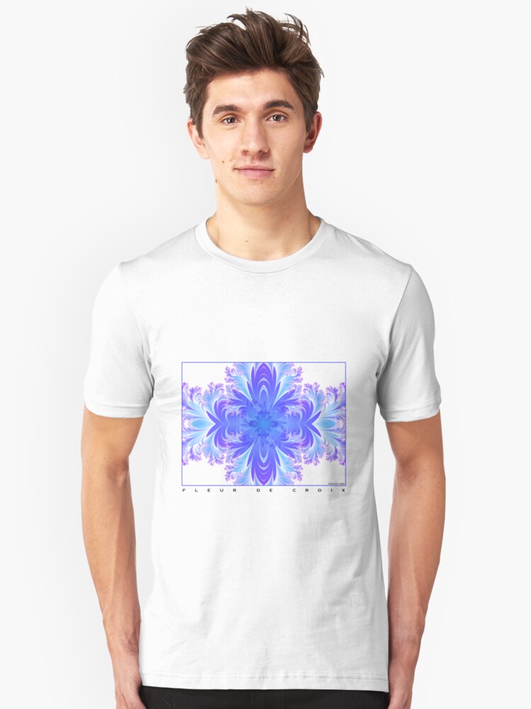 Alternate view of Fleur de Croix Violet Slim Fit T-Shirt