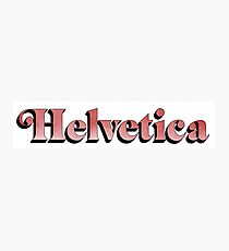 Helvetica Photographic Print