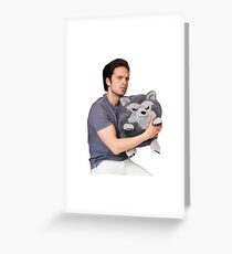 Sebastian Stan being cute Greeting Card
