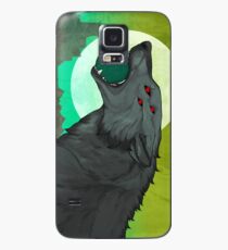 Der traurige Wolfsweib Hülle & Klebefolie für Samsung Galaxy