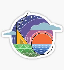 Retro KC Sunsets Sticker