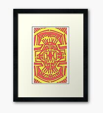 Red Yellow portal Framed Print