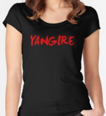 Yangire Anime Shirt Women's Fitted Scoop T-Shirt
