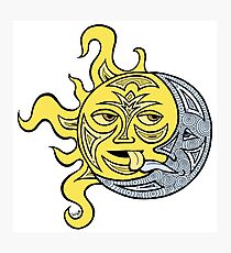 Lámina fotográfica Besando el sol y la luna