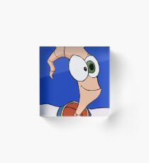 Earthworm Jim Acrylic Block