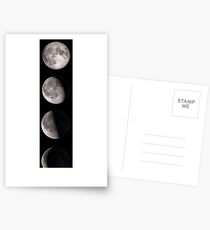 Phasen des Mondes - Giant Print der Mondphasen Postkarten