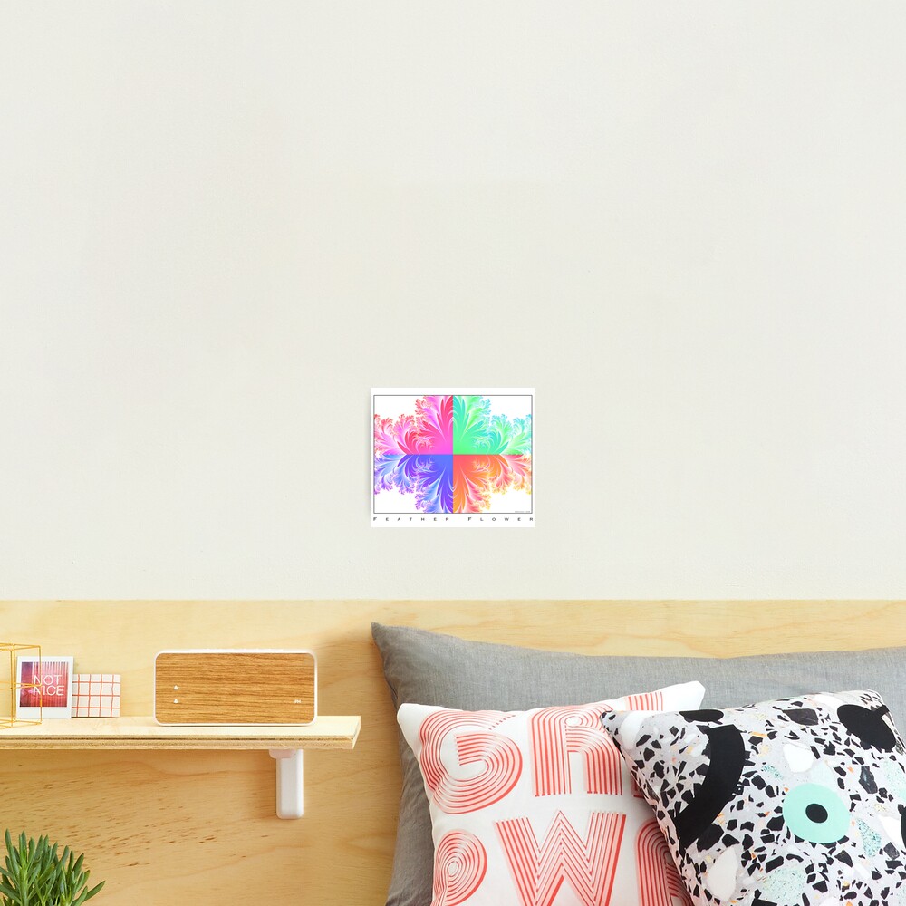 Feather Flowers Photographic Print