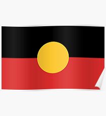 Australian Aboriginal Flag Poster