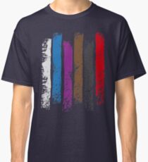 BJJ Belt Rank Vertical Stripes Shirt for Jiu Jitsu Classic T-Shirt