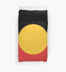 Australian Aboriginal Flag Duvet Cover