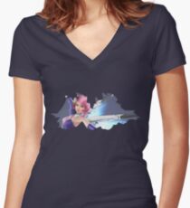 Alisa Women's Fitted V-Neck T-Shirt