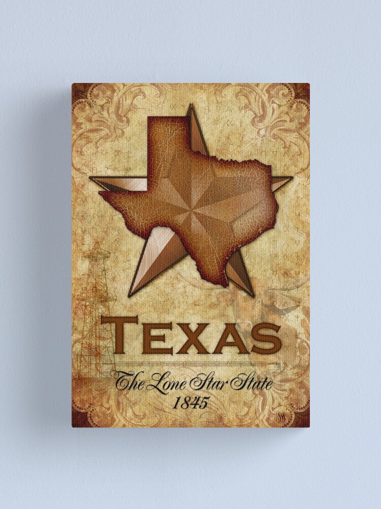 Alternate view of Texas Independence - The Lone Star State Canvas Print