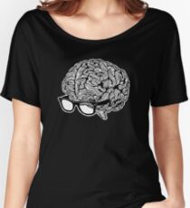 Brain with Glasses Women's Relaxed Fit T-Shirt