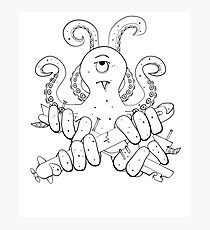 The Cute Kraken for Kids Photographic Print