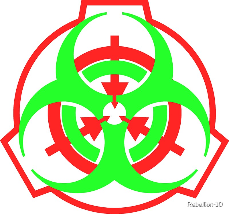 "SCP Biohazard Symbol" Stickers By Rebellion-10 | Redbubble