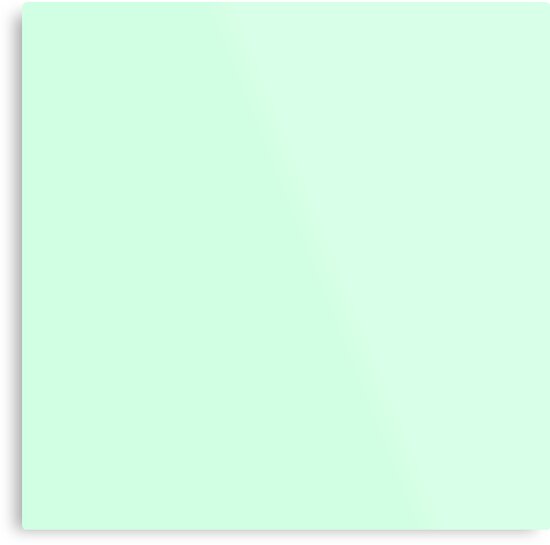 "Summer Mint Green Solid Color" Metal Print by podartist Redbubble