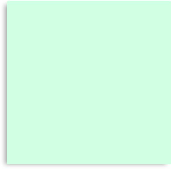 "Summer Mint Green Solid Color" Canvas Print by podartist Redbubble