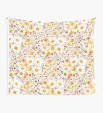 Vintage Gefühl Gänseblümchen Wildblumen Muster Wandbehang