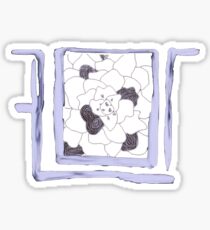 Pegatina flor