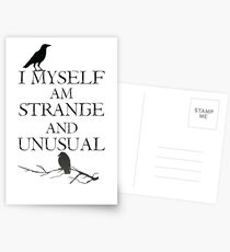 I Myself Am Strange & Unusual Postcards