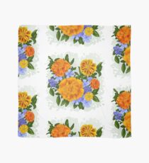 Marigolds and Periwinkle Scarf