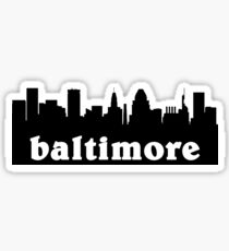 baltimore skyline Sticker
