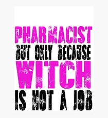 Pharmacist Witch Photographic Print
