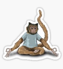 Yoga Monkey Sticker