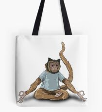 Yoga Monkey Tote Bag