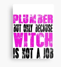 Plumber Witch Metal Print