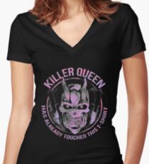 Has already Touched it. Women's Fitted V-Neck T-Shirt