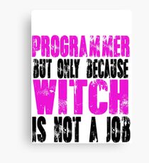 Programmer Witch Canvas Print