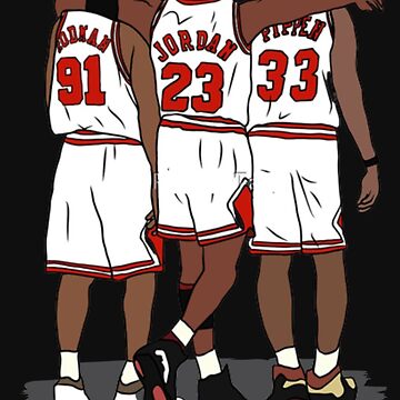 Shirts  Vintage 1996 Chicago Bulls Jordan Rodman Pippen Rap Tee