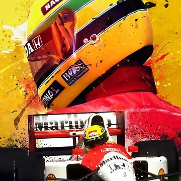 Wallpaper Ayrton Senna legend Poster for Sale by renihanisa