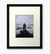 The wanderer above the sea of fog by Caspar David Friedrich Framed Print
