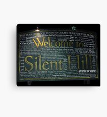 Silent Hill Sign Quotes Canvas Print