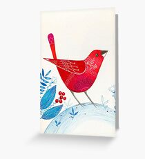 Red Robin Greeting Card