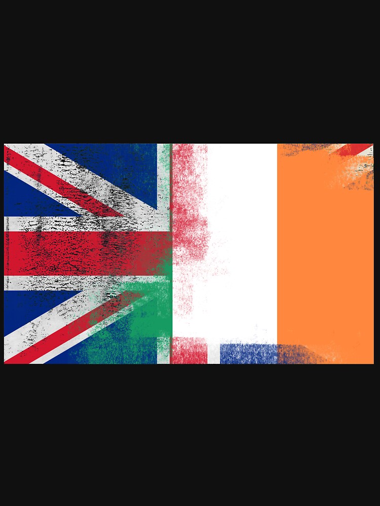 "British Irish Half Ireland Half UK Flag" Tank Top by ozziwar Redbubble