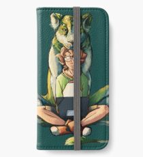 Der grüne Löwe iPhone Flip-Case/Hülle/Klebefolie