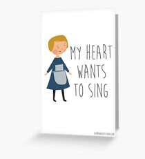Klang der Musik Maria Grußkarte