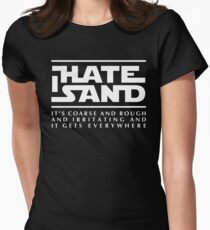For sand haters (white) Women's Fitted T-Shirt