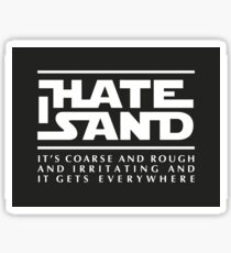 For sand haters (white) Sticker