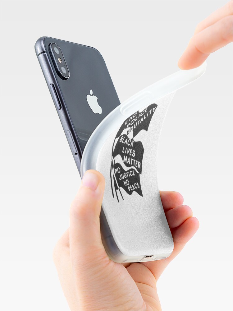 Alternative Ansicht von Schwarz lebt Materie iPhone-Hülle & Cover
