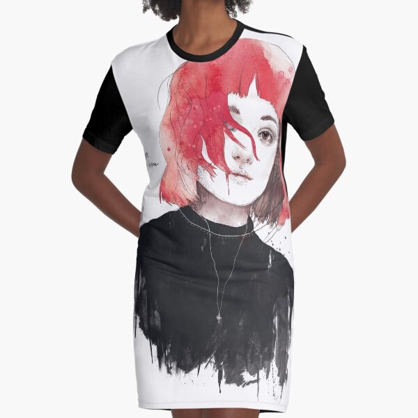 DIE BY THE MOUTH Graphic T-Shirt Dress