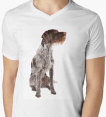 German wire-haired pointer Men's V-Neck T-Shirt