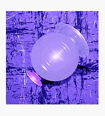Abstract space fractal in purple Photographic Print