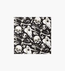 black Skulls and Bones - Wunderkammer Art Board